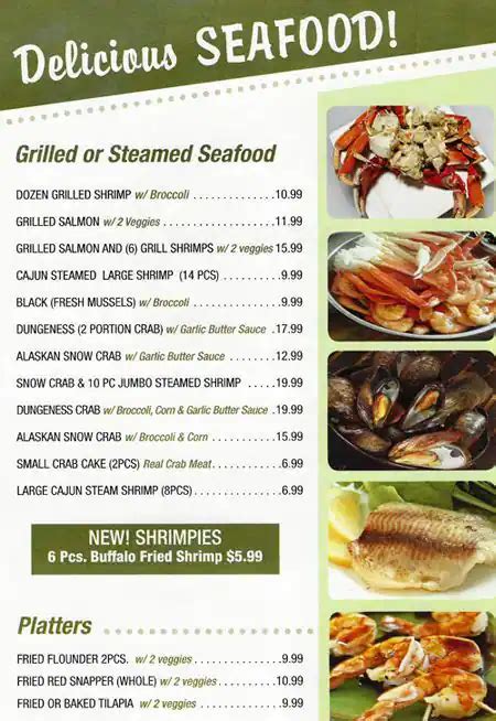 Takka Grill and Shrimpies menu